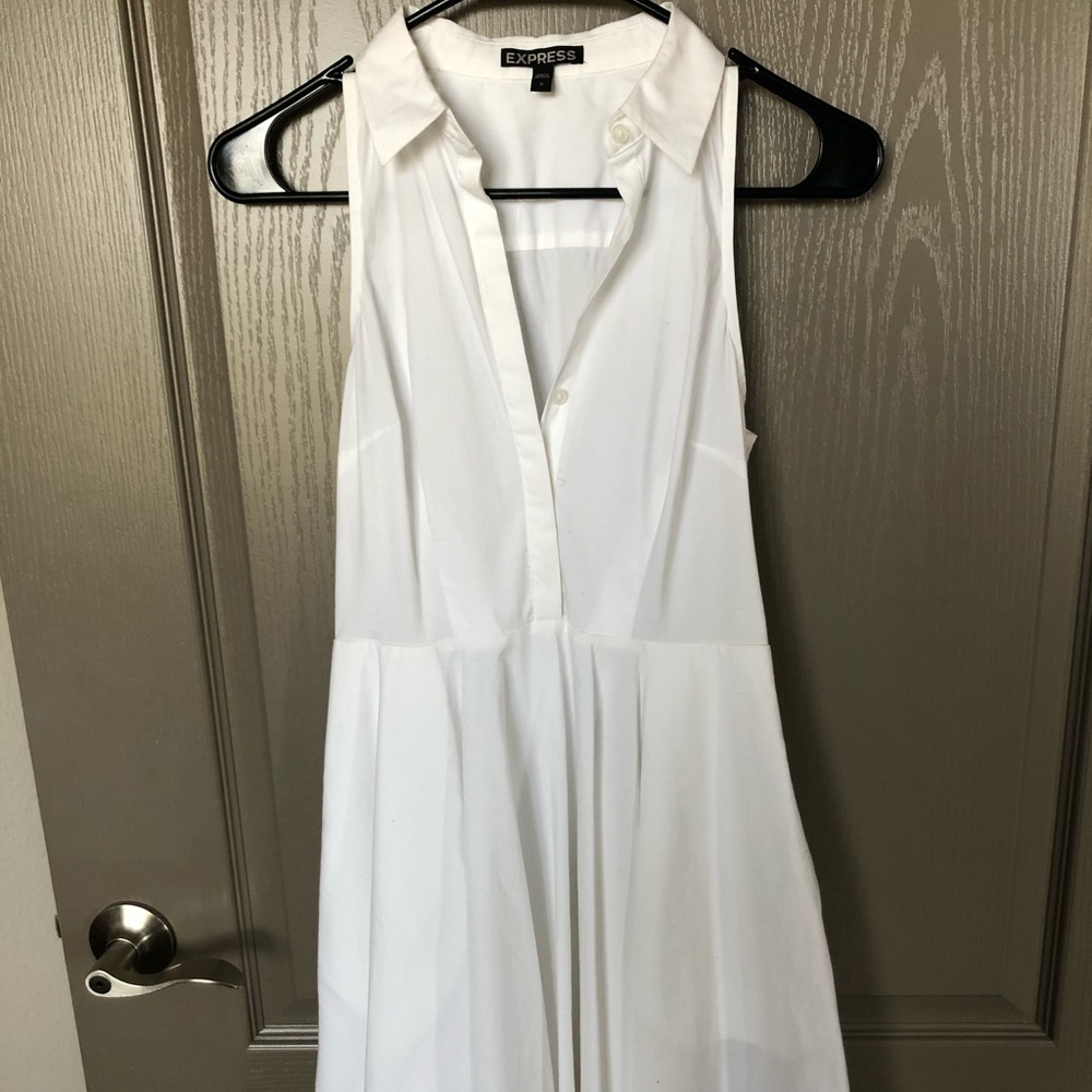 White mini dress